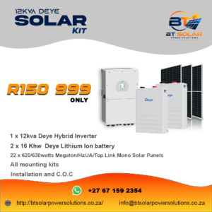 11 12kVA Deye Hybrid Solar System