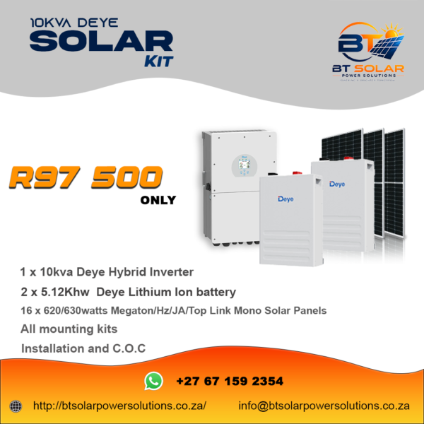 16 10kVA Deye Hybrid Solar System