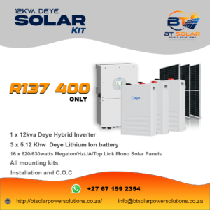 5 12kVA Deye Hybrid Solar System