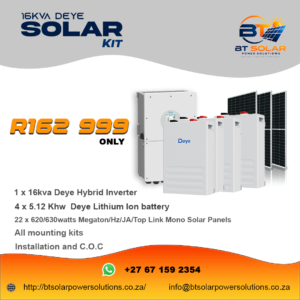 9 16kVA Deye Hybrid Solar System